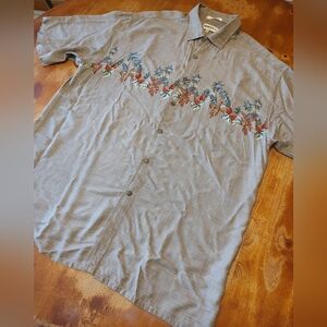 Campia Moda Hawaiian Pineapple Shirt Sleeve Button Shirt